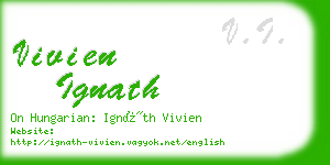 vivien ignath business card